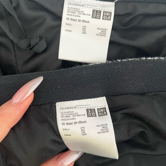 2 for 1 A-Line Wool Houndstooth Mini Skirts - Picture 5 of 6